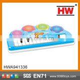 Funny children electronic piano toy drum with light instruments music keyboard