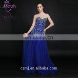 High Quality Wholesale Sweetheart Sequin Beaded Mesh Evening Prom Dress