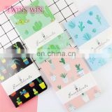 china stationery market cheap custom cute cactus design paper notebooks writing pads with company logo