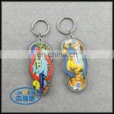 Metal Ring Crafts Plastic Slipper Keychain Pendant for Promotion thumbnail-4