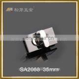 High-End Quality Bag And Luggage Metal Clasp, 18K Gold Plated Twist Lock, Metal Hand Bag End Clasp thumbnail-3