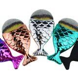 Portable Colorful Fish Powder Brush Liquid Foundation Brush thumbnail-3