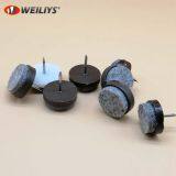 Table Chair Leg Felt Nail-on Glide Pad Floor Protector 28mm Dia thumbnail-5