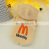 Pet Dog Cat Hoodie Monday Tuxedo Warm Coat Clothes Teddy Woolen Coat thumbnail-7