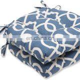 Pillow Perfect Lattice Damask Yacht Reversible Chair Pad thumbnail-1