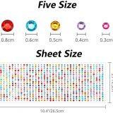 Exquisite Color Adhesive Diamond Shining Crystal Craft Jewelry Nail Stickers Body Makeup Festival Decoration Scrapbook thumbnail-2