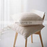 RAWHOUSE Knitted Cotton White Solid Color 50*50 Pillow Cover Use for Cushion Cover on Sofa thumbnail-2