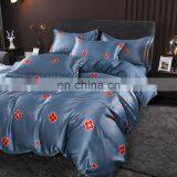 2020 Summer New Arrival Washed Silk Polyester Cooling Touch Reactive Printing Full Size Bed Linen Comforter Summer Bedding Set thumbnail-2