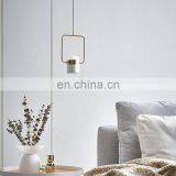 Modern Led Pendant Lights Plated Rose Gold Wrought Iron Light Fixtures Nordic Simple Hanging Lamps for Dining Room Bedroom thumbnail-1