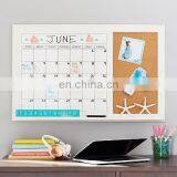 Glass Dry Erase Planner and Office Desk Frameless Tempered Dry Erase Calendar Glass White Board thumbnail-3