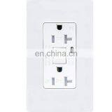 TOPELE 20Amp GFCI Outlet, Indicator With LED Light, Nylon Wall Plate and Screws Included Wall Electric Sockplastic Socket Shell thumbnail-2