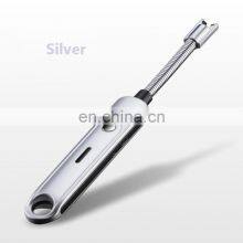 Cheapest Power Safety Switch Flexible Neck Pulsed Arc USB Charging Arc Lighter With Hook thumbnail-3
