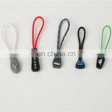 Tabs Engraved Durable Embossed Custom Logo Soft Plastic Pvc Rubber Zipper Puller