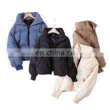 2021 Autumn and Winter New Lazy Wind Thickened Loose Cotton Jacket Trend Women's Cotton-padded Jacket Bread Jacket thumbnail-1