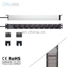 Немецкие розетки PDU для монтажа в стойку с регулируемой кронштейном