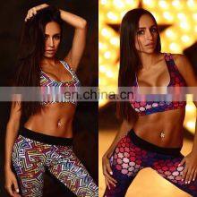 Custom Sport Wear Set Yoga Fitness Wear Gym Printed Women Yoga Leggings Sets thumbnail-4