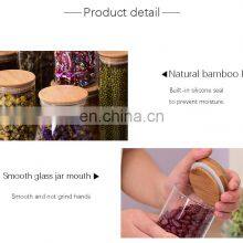 Топ - продавец на Amazon: бамбуковые бутылки для хранения, прозрачные стеклянные банки для специй и продуктов, контейнеры для домашнего хранения и организации вещей на кухне и на столе thumbnail-3