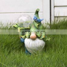 Garden Figurine Dwarf Statue Solar Powered Light Gnome Ornament Resin Waterproof Figurine Outdoor Yard Lawn Decoration thumbnail-2