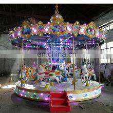 Electric Fiberglass Commercial Carousel Horses Merry Go Round For Sale thumbnail-4