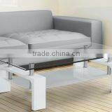 Glass Top MDF Base Coffee Table Square Coffee Table Quality Choice thumbnail-2