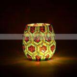 Crackle Glass Votive Candle Holder Lanterns for Candles Japanese Garden Lamp