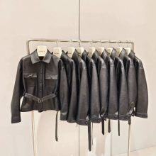 Imported Foamy Sheepskin Song Jia Same Style Sheepskin Short Jacket for Women 2025 Spring New Style Waist-hugging and Slimming Genuine Leather Leather Jacket thumbnail-3