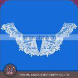 OEM Custom Shaped Cotton Neckline Applique Embroidered Neck Trim for Women's Garment thumbnail-3