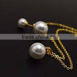 Bridal Jewelry Set 316l Stainless Steel Lady Pearl Jewelry Set thumbnail-5