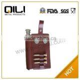 2.5 Ounce Stainless Steel Golf Flask With Golf Case