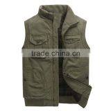 Fashion design multi pocket fashion men waistcoat