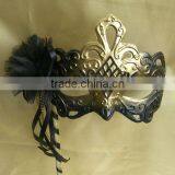 Wholesale Flexible Plastic Man-made Yarn Rose Party Stick Mask