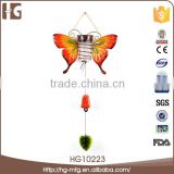 High Quality Butterfly Wall Wrought Iron Cast Ornaments Solar Light