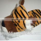 plush animal indoor slippers/plush slippers in various designs and sizes/plush tiger slippers