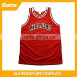 2014 custom sublimation custom basketball jersey black and red basketball jersey red color
