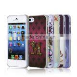 Customs Colorful Printting Case For Iphone5 5S , Mobile Phone Printing Case 100pcs/Design