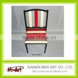Antique Single Seat Colorful Wooden Chair Frame thumbnail-1