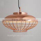 Hanging Lamp With Chicken Wire Cage for Dining Room Decor Chandelier China Supplier thumbnail-1