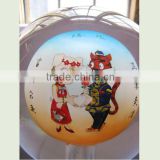 Hand painted ornamen inside painted glass ball
