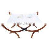 Square Wooden Hammock Stand&Sun Lounge With Canopy thumbnail-4