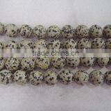 Dalmatine Jasper Round Bead for Necklace Decoration thumbnail-2