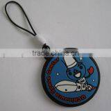 Supplier Personalised Space Rocket PVC Plastic Phone Strap For Space Souvenir