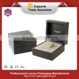 Handmade Custom Order Accept Brown Leather Wood Watch Box Single thumbnail-1