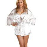 Women's Plus-Size silk Chemise with Robe