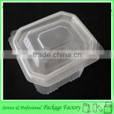 Customized plastic fast food tray with lid