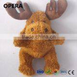 hot cheap wholesale stuffed animal brown moose reindeer christmas toy