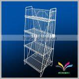 China Supplier High Best Selling Good Quality Durable Table Counter Metal Wire Wine Bottle Antique Decorative Glass Wall Shelf thumbnail-3