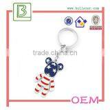 Lovely Enamel Striped Colour Stylish Bear Keychain thumbnail-1