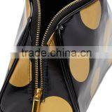 China Supplier Coated Canvas Waterproof Dot Zipper Cosmetic Pouch thumbnail-2