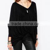 2015 Wholesale High Quality Fashion Kimono Sleeves Blouse thumbnail-3