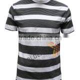 Men's Round Neck Casual Strips Yarn Dye T-shirt Made in China thumbnail-3